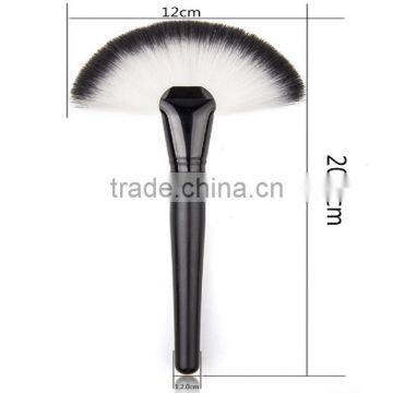 Black Handle Single Fan Powder Brush Make up Brush Wholesale photo-5