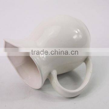 Set of Pitcher and 6pcs Bowl With Metal Rack,ceramic Bowl Set photo-5