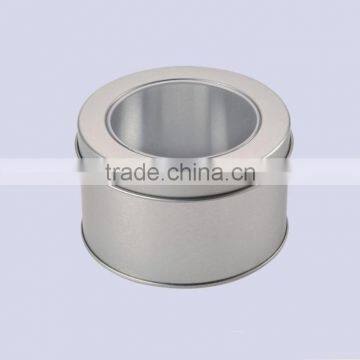 Round Tin Can Tin Box With Window