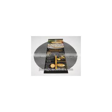 Super Tough Grilling Tool grill mesh round black brown mesh mat