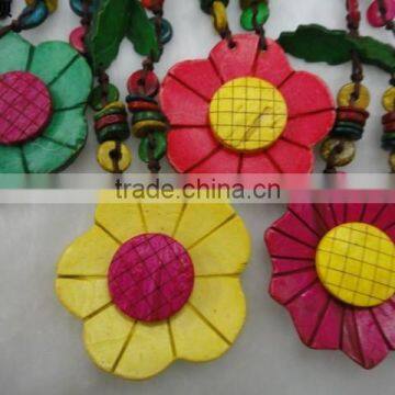 5.5cm diameter coconut shell flower chain, artificial flower chain,daisy chain flowers