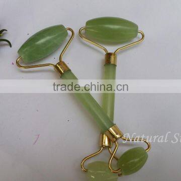 genuine jade roller, portabler thin face tool mini eye massager,natural jade mini smart massager roller