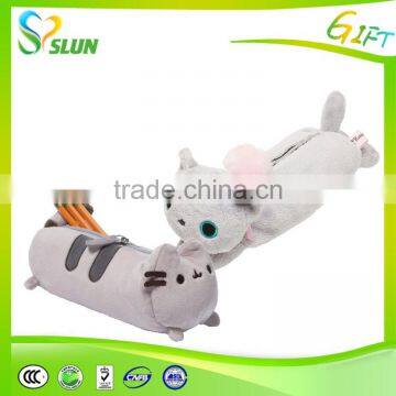 fashion stationary pencil cases Silicone pencil case plush pencil bag