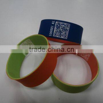 Hot New Products for 2014 Qr code Silicon bracelet QR Silicon Wristband