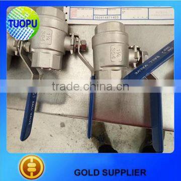 High standard 2 pcs threadedsteel ball valve