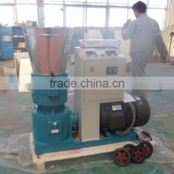 straw hay cow manure flat die mini pellet making machine