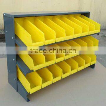 TI-140 organize parts storage single sided plastic bins pick rack