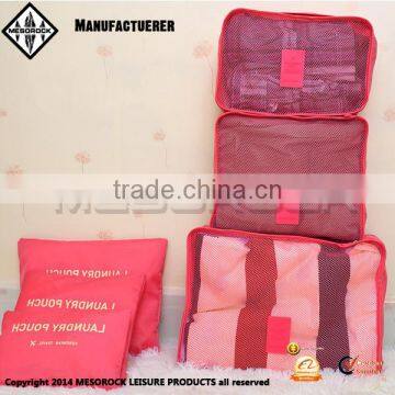 Waterproof 6pcs/set Storage or Saving Extra Space While Traveling Clothes Storage Mesh Bag photo-3
