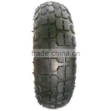 10 Inch 4.1/3.50-4 Pneumatic Rubber Wheel for Hand Trucks, Tool Carts photo-3
