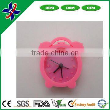 Cute design cheap silicon clock promotional cheap silicone small digital clock