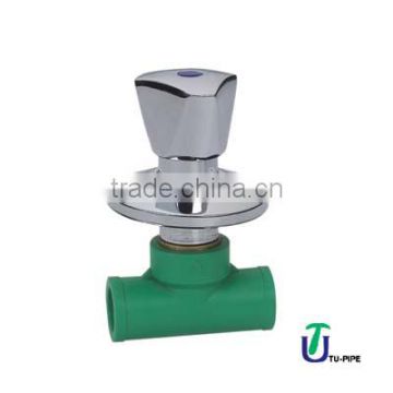 PPR Stop Valve with Crom Handle DIN 8077 /8078/DIN 8077 /8078 stop valve