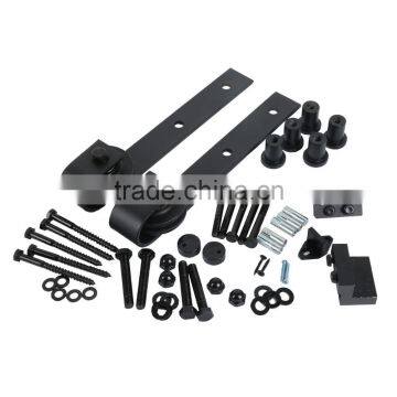 6.6 FT Modern America Style Steel Sliding Barn Wood Door Closet Hardware Track photo-3