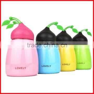 Portable Vacuum Thermo Student Water Bottle Stainless Steel Cute Chocolate Calabash Bottle photo-2