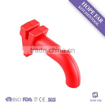 M945 Tin sharp red colour plastic knife sharpener