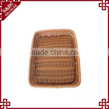S&D Handmade Rattan Eco-friendly Effect Fruit Vegetable Display Rack Supermarket Basket photo-6