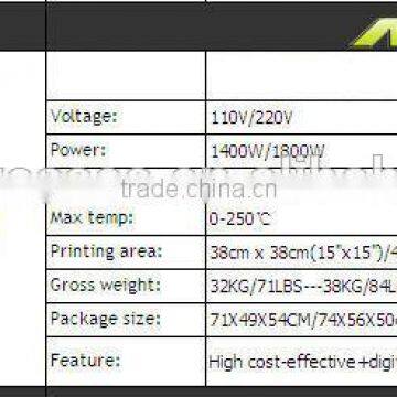 Auplex 38*38CM Heat Transfer Printing Machine for Plastic photo-5