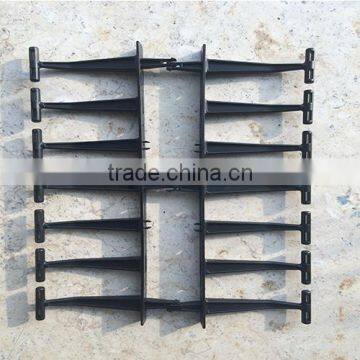 ABS Plastic Vertical Cable Manager Ring With Clip Easy Installation photo-3