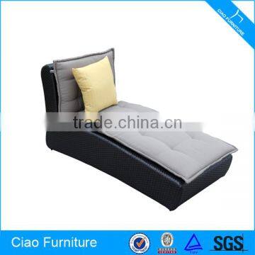 UV-proof new style plastic wicker loveseat sun lounger