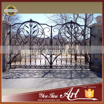 European Style Wrought Iron Gate For Sale