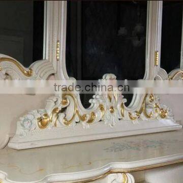 Bisini Wooden Dresser Furniture, European Dressing Table With Mirror photo-2