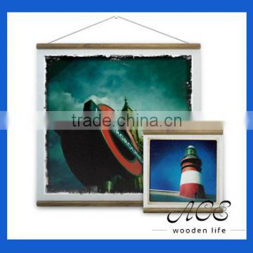 Personalized Wooden Poster Hanger Customization Advertising Board