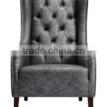 European style leather lazy leisure sofa chair