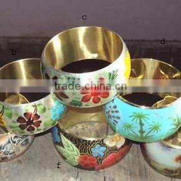 Handcrafted brass decorative painted bracelets, bangle bracelets, jewellery bracelet, cuff bracelet, designer bracelets,