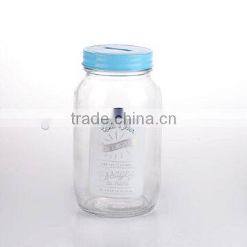 Hot Sale Coin Bank Glass Mason Jar photo-3
