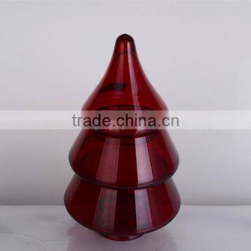 painted glass christmas tree