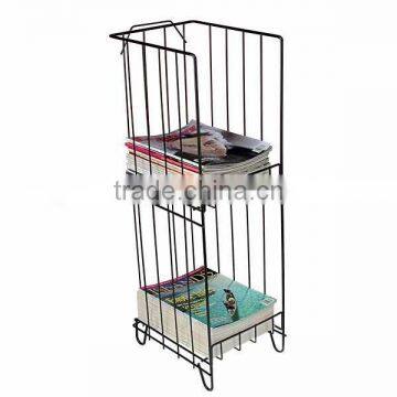 MED5206 2 shelf wire magazine rack