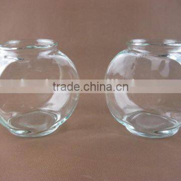 ball-shape glass vase , Mini Clear Glass fish bowl