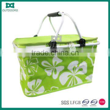 Waterproof folding plastic picnic basket