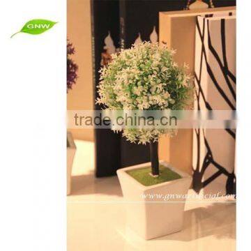 GNW GP004 Artificial Plastic Topiary Ball Plant Pots Wholesale for Office Table Decoration photo-4