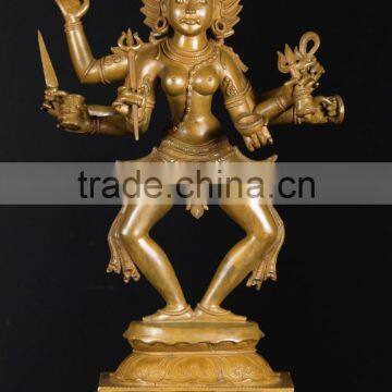 Buddhism Fengshui Metal Casting Bronze Vishnu Indonesian Statues photo-3