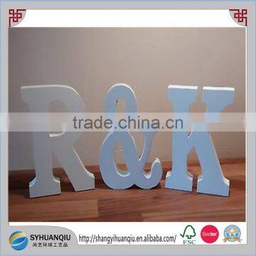 Christmas decoration Supplier wholesale White Painting Wooden alphabert Letters