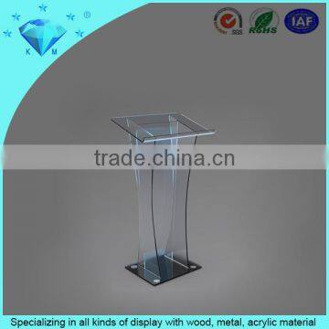 2015 Hot Sales Plexiglass Crystal Podium Clear Acrylic Wedding Led Podium photo-2
