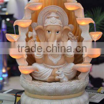 Table Top Ganesh Resin Water Fountain,mini Ganesh photo-3
