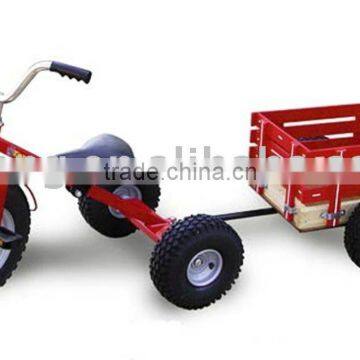 kids/children ride on tricycle toy red trailer tc1803F