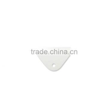 2" Plastic Chafe In White, Chafe Tab for Bags or Travelware, Nylon Flat Chafe Tab for Bag Accessories