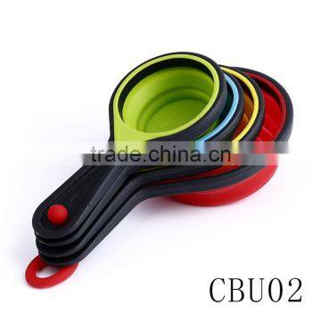 High Quality Silicone Measure Tools Kitchen Measuring Cups photo-2