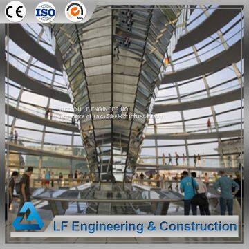 Unique Design Steel Dome Structure With Long Span Glass Roof photo-3