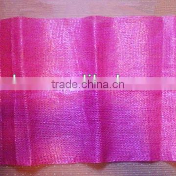 Pink potato mesh bags for different color