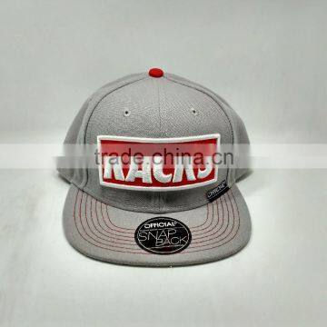 custom high quality 6 panels 3D embroidery snapback cap made in china