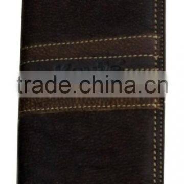Fashion Hot Popular Brown Men Real Leather Passport Wallet photo-2
