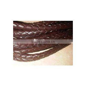 Colourfull Round 3mm Braided Leather Cord For Wholesale photo-4