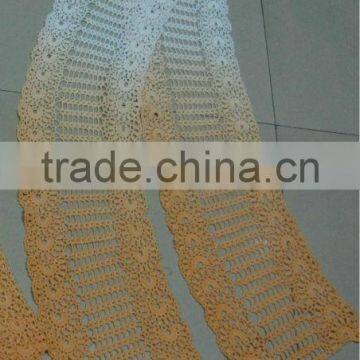 ombre crochet cotton scarf