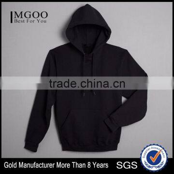 Mens Hooded Pullover Sweatshirt Autumn Season Durability Solid Sweaters With Front Pocket Pill Resistant Fleece Custom Hoodies