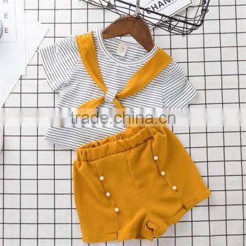 SS-968G Top Quality Kids Clothing Sets Organic Cotton Kid Clothing Boutique Kids Clothes Set photo-3