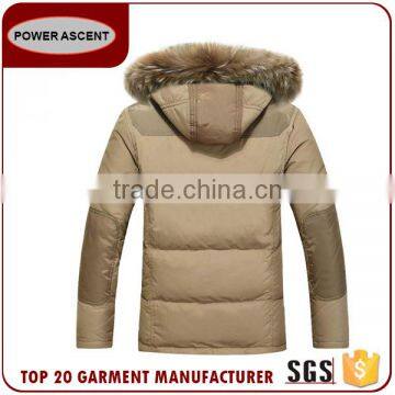 Winter Warm Fur Hoody Man Quilting Padded Jacket photo-5