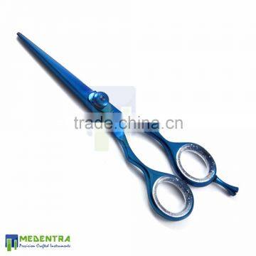 Medentra Blue Hairdressing Haircutting Barber Scissors Razor Cut Professional